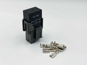 【カプラーセット 4極 12V IR】 4P 4ピン 30A マイクロ ISO リレー 車載 互換品 検索用) 200系 ハイエース マグネットクラッチ ダイハツ