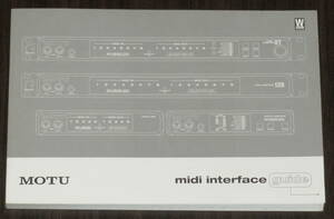 MOTU MIDI interface guide English version owner manual manual 