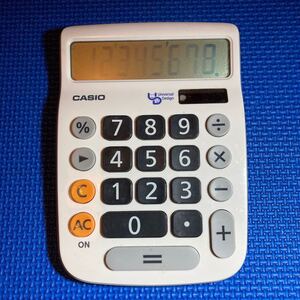 CASIO カシオ 電卓 MU-8A ユニバーサルデザイン