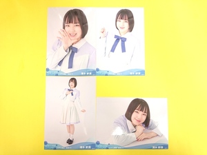 STU48 清水紗良【netshop限定 月別ランダム生写真4種コンプ】2020.11◆2020年11月