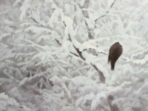 【東山魁夷】26種展開「白い朝」ポストカード アート印刷物 木製額装サイズ31×26cm 風景画 日本画 絵画 絵柄&amp;額色違い有り