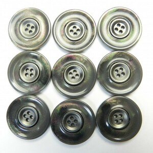 貝調のグレー系組み合わせボタン/20mm/4穴/スーツやジャケットに最適-CHI1017-20-GY-401