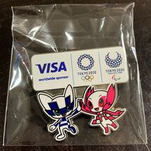 ★非売品★VISA★ビザ★東京2020オリンピックパラリンピック★ピンバッジ ピンズ ピンバッチ★ミライトワソメイティ★未開封★_画像1