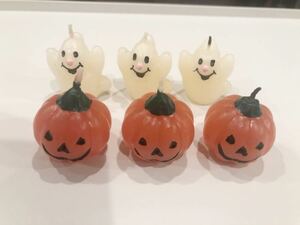  Halloween candle monster Jack o- lantern pumpkin 6 piece set 