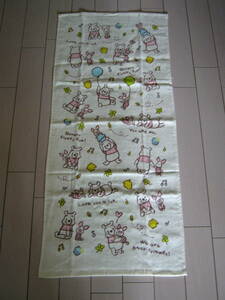 13.[ new goods ] Winnie The Pooh face towel * gauze x pie ru..