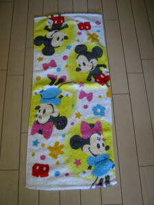 2.[ new goods ] Disney * Mickey & minnie * face towel 