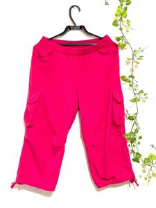 【早い者勝ち】adidas アディダス カプリパンツ L 七分 ピンク スポーツ トレーニング