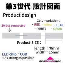 第3世代 チップマーカー タイヤ灯 光拡散ディフーザー 完全密閉タイプ サイド・シャーシマーカー 緑 200コマ AmeCanJapan_画像6
