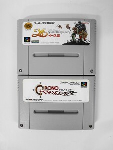 SFC21-064 任天堂 スーパーファミコン SFC イース 3 ワンダラーズ フロム クロノトリガー セット レトロ ゲーム ソフト