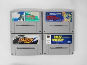 SFC21-078 任天堂 スーパーファミコン SFC 機動戦士ガンダムF91 スーパースコープ6 スターフォックス インベーダー セット ゲーム 使用感