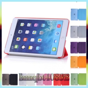 ul●Pad Mini用オリジナル　ウェイクアップフォールドスタンドレザーケース　iPad Mini用スマートカバープロテクター1 2 3　