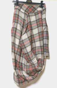 Vivienne Westwood ヴィヴィアンウエストウッド ANGLOMANIA アングロマニア エイトスカート 36 チェック柄スカート ダービー