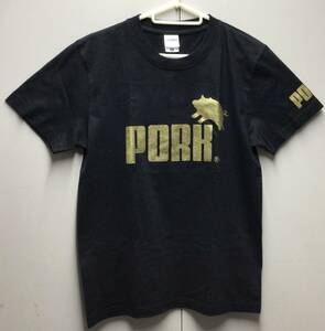 沖縄限定　新品/未使用品　綿100%Tシャツ　サイズS　カラー 黒　半袖　コットン　★左肩にもデザインがあります！