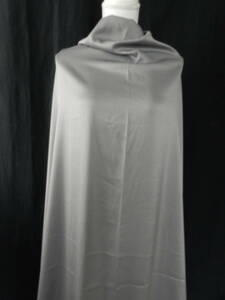 【★】ブルーグレーのサテン風地・巾147cm×1.58ｍ・中厚手・表側は光沢有り、裏側はツヤ無し