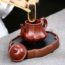 急須 茶壷 帯網 中国茶器 帯網 深蒸し茶用 紫砂茶壷 ティーポット茶和家 紫砂 茶壷 200cc 深蒸し茶用 帯網急須 中国江蘇省技巧産wc244_画像1