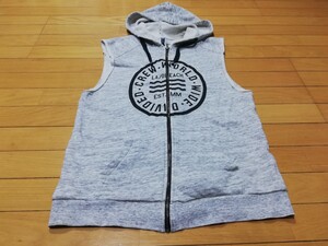 H&M フルジップパーカー 袖無しM