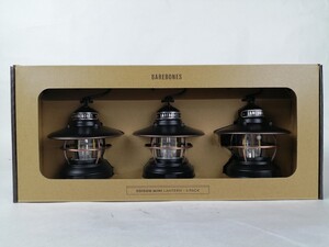 (新品未使用)ベアボーンズ エジソンミニ アンティークブロンズ3個セット LEDランタン/ Edison Mini