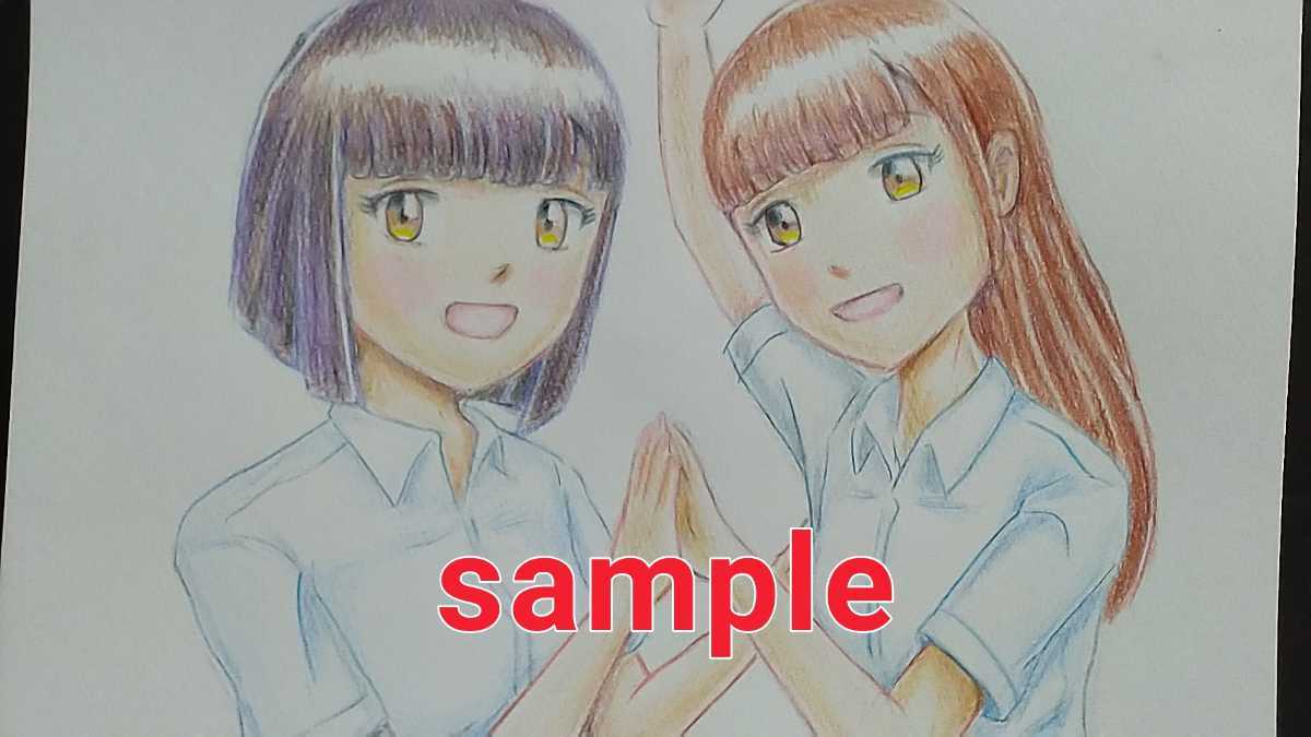 Handgezeichnete Illustration B5 gute Freunde, Comics, Anime-Waren, handgezeichnete Illustration