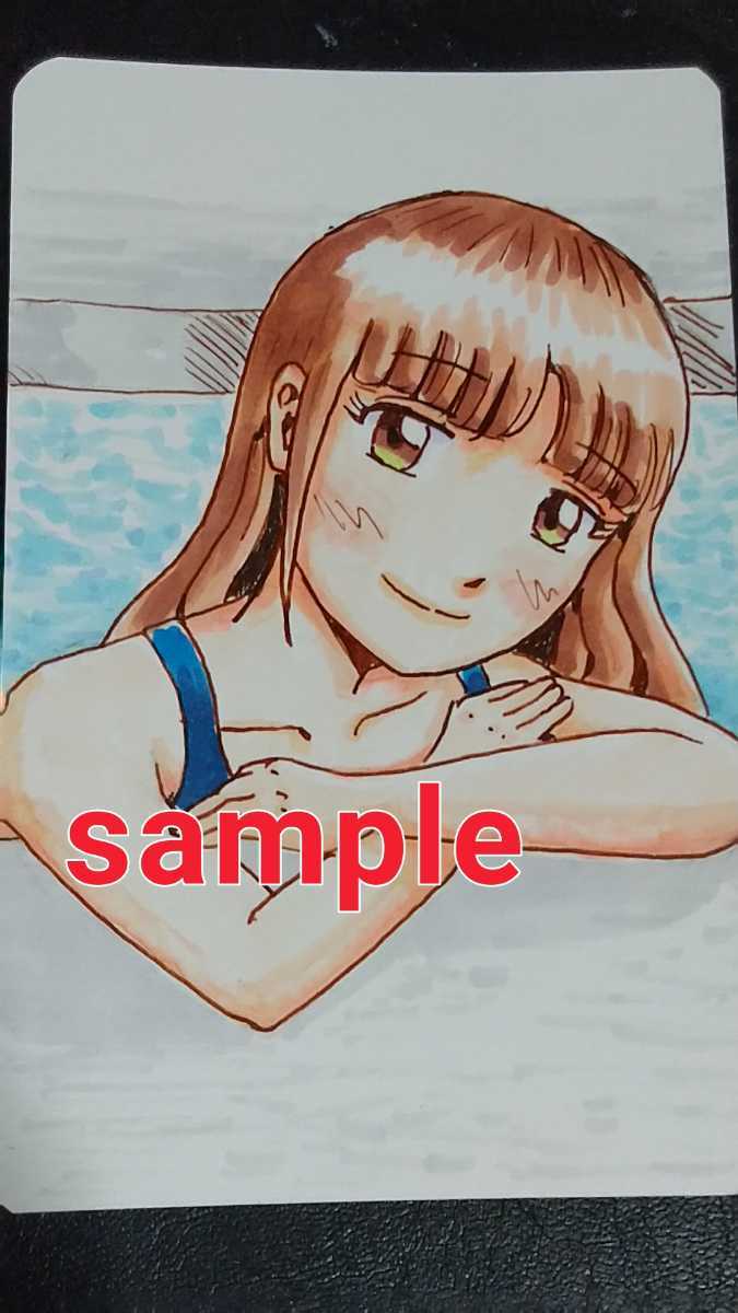 Handgezeichnete Illustration am Pool, Comics, Anime-Waren, handgezeichnete Illustration