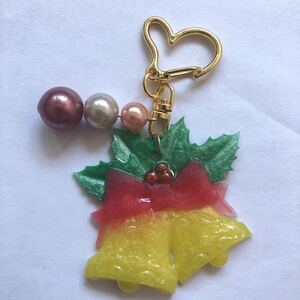 ハンドメイド レジン クリスマスキーホルダー