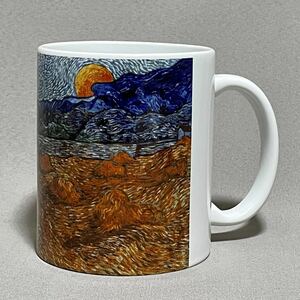 ゴッホ　麦束のある月の出の風景　マグカップ