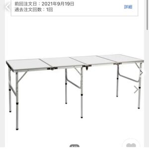 クイックキャンプ QUICKCAMP アウトドア 折りたたみテーブル ホワイト