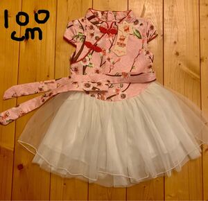新品ハロウィンチャイナレースドレス100cm