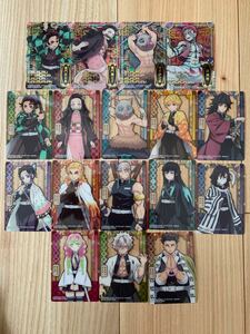 鬼滅の刃 ステンドグラスカード キラキラカード コレクションカード キャラクターカード バラ