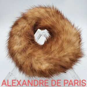 ALEXANDRE DE PARIS アレクサンドルドゥパリ ミンクファーシュシュ/ブラウン