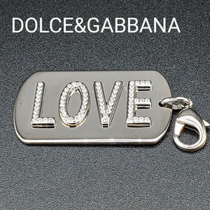 DOLCE&GABBANA ドルチェ&ガッバーナ ペンダントトップ/ヘッド/ラインストーン LOVEプレート