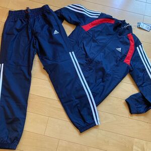 新品★アディダス ウインド上下セット(140) ジュニア スポーツウェア
