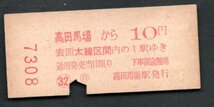 Ｓ４０赤字印刷地図式乗車券（高田馬場）１０円２等_画像2