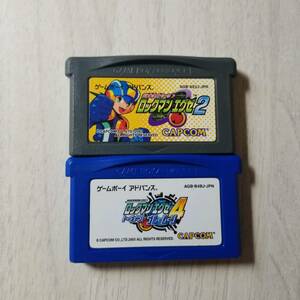 ●即決　GBA　バトルネットワーク ロックマンエグゼ2　ロックマンエグゼ4トーナメント ブルームーン 　　　同梱可能●