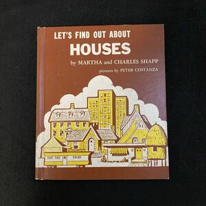 ◆◇◆　《　洋書：英語　》《　古書　》　【　LET’S FIND OUT ABOUT HOUSES　】　ソノシート付　　◆◇◆