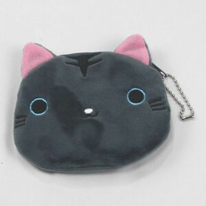 ★猫柄小銭入れ 財布 コインケース ミニポーチ 小物入れ おもしろ かわいい レディース キッズ ギフト プレゼント 灰色