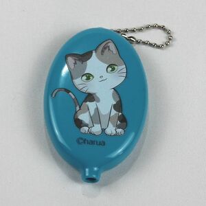 * harua design cat Raver coin case cat pattern blue color change purse . purse case cat goods Kids lovely .... cat hra006