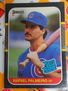 ] Donruss 1987 Donruss] №43/ Rafael Corales Palmeiro ● КАРТА НОВОК/ RC