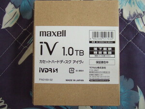 貴重 新品未開封 maxell iVDR-S 1.0TB カセットケース付き