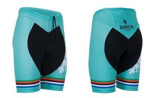 Bianchi × Nalini Dokai Shorts Women's XSサイズ レディース Color:4300(チェレステ) ビアンキ ナリーニ レーサーパンツ レーパン