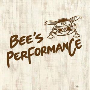 ■BEE'S PERFORMANCE Tシャツ■Lサイズ（ホワイトxブラウン）DODGE BEE MOPAR　ダッジ　MOPAR　アメリカアメ車