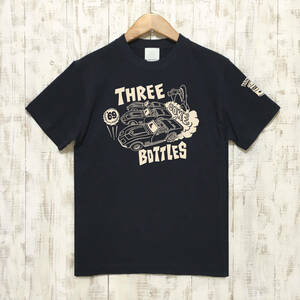 ■ 3 COKE BOTTLES Tシャツ■Lサイズ（ネイビーxナチュラル）アメ車　アメリカ　シボレー　コルベット CHEVROLET CORVETTE C3