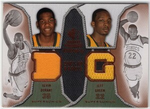 Kevin Durant ＜ 07‐08 Upper Deck Rookie Threads Dual ＞ デュラント 新人時代のジャージカード