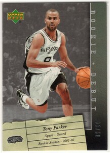 Tony Parker ＜ 06-07 Upper Deck Rookie Debut Silver ＞ 50枚限定パラレル ファーストナンバー