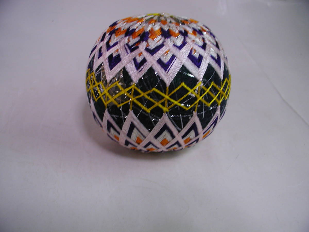 Kishu Temari ▲Handmade by an amateur ▲Finished product ▲About 13cm, Handmade items, interior, miscellaneous goods, ornament, object