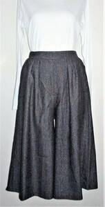 ( lady's *.. thing * culotte pants * new goods )Rastars&c F polyester 100%( wool ... cloth ) Japanese cedar . pattern rear rubber entering . gray 