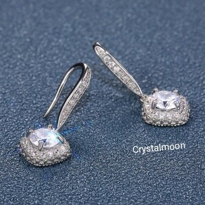優雅 パヴェクリスタル タッセル ジュエリーピアス 新品