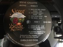 Steve Gillette★中古LP/USオリジナル盤「スティーヴ・ジレット～Alone...Direct」_画像4