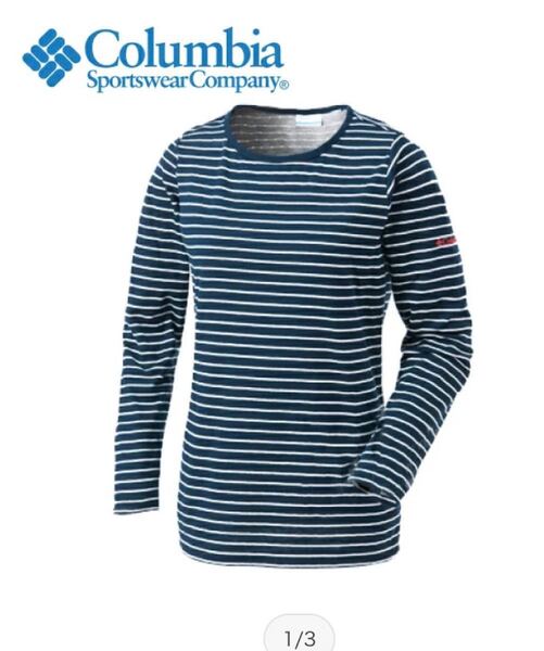 新品 タグ付き コロンビア ボーダーTシャツ ボーダーカットソー 長袖 レディース M ロングスリーブクルー レイクスベイスン