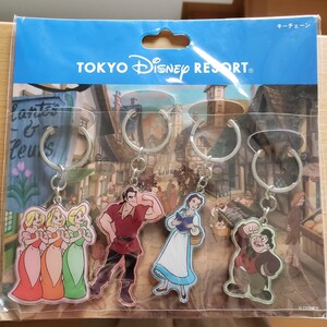 ディズニーリゾート 限定 美女と野獣 キーチェーン