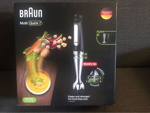 新品未開封 BRAUN ブラウン MQ7005X ハンドブレンダー Quick7